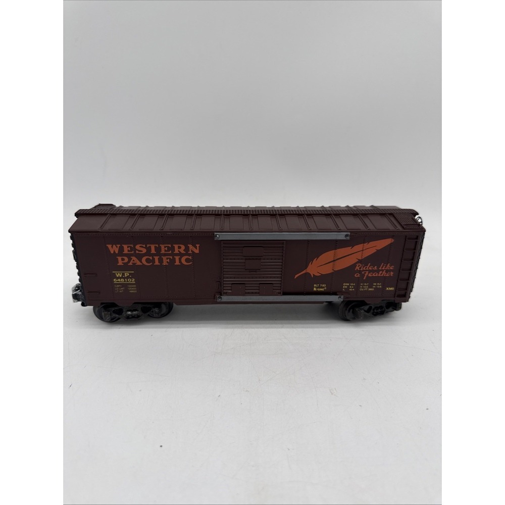 K-Line O Scale Western Pacific Rides Like A Feather Boxcar K-618102 With Box